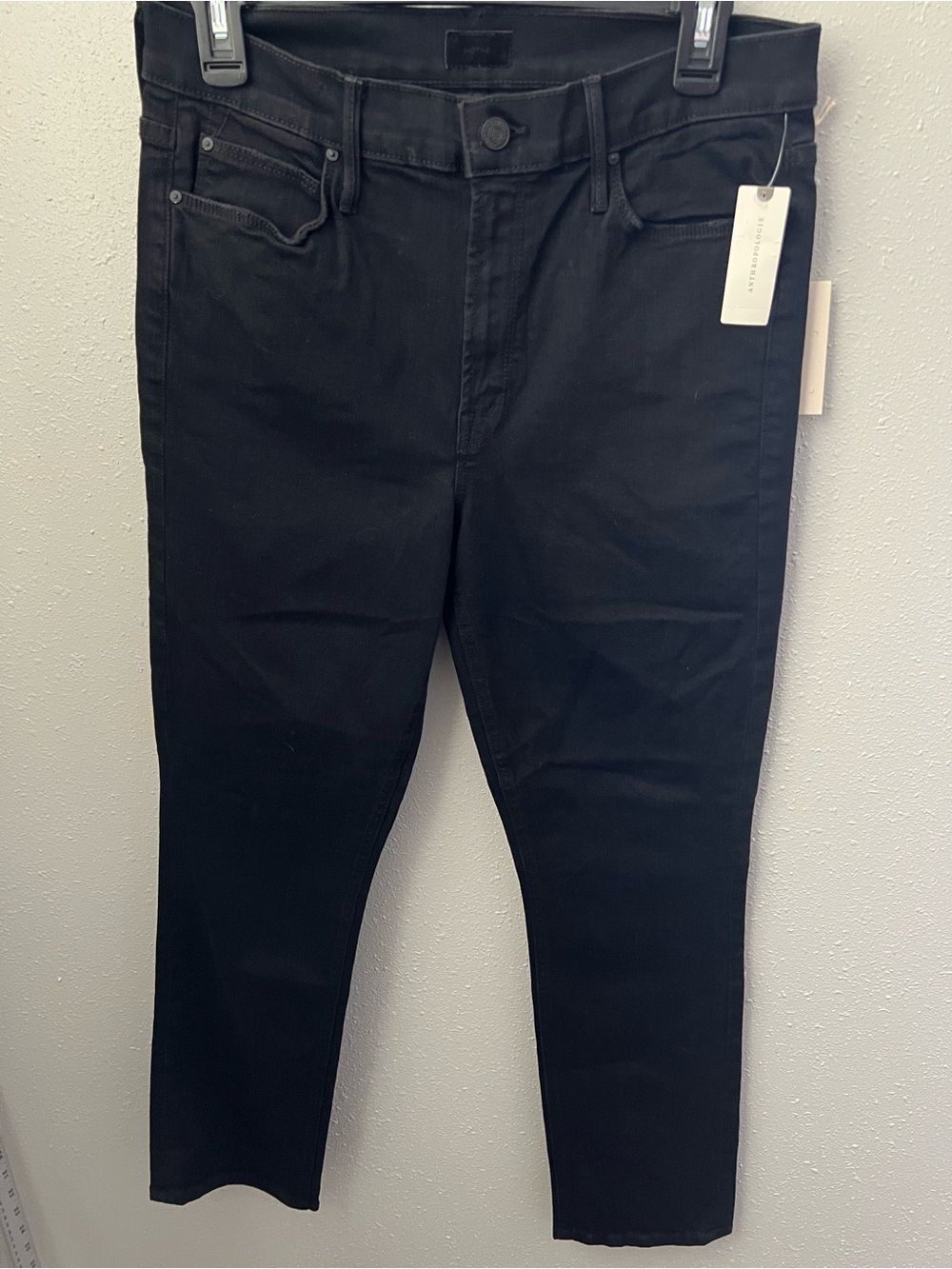Mother Mid Rise Dazzler Ankle In Black Size 31 New